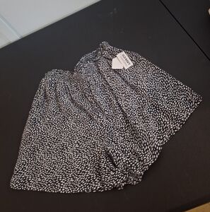 Black and White Patterned Shorts**